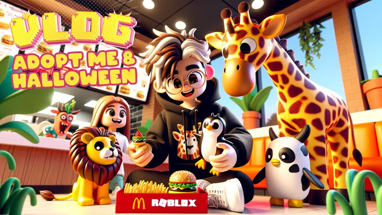 Adopt Me Surprise på McD & Halloween VLOG med Tilde