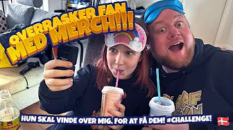 Overrasker fan med merch HVIS hun kan vinde over mig i challenges!