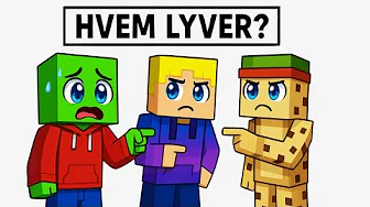 Hvilken YouTuber LYVER i Minecraft? 4 YouTubere: 1 sandhed, 3 løgnere!