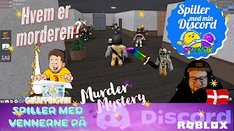 Spiller med Discord: Murder Mystery 2 Event-aften 🦒🐧 Roblox Dansk