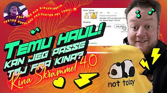 Kan jeg passe tøj fra Kina? (Giraf shopper fra det nye Temu)