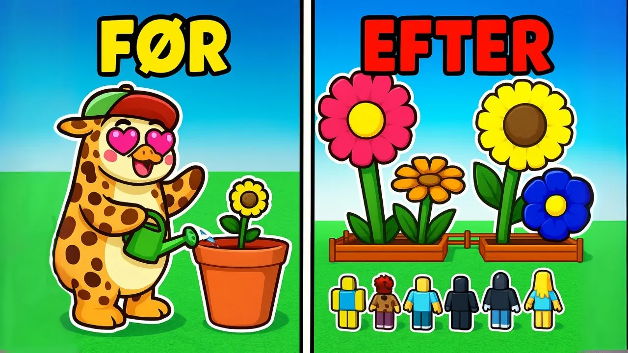 SNYDER mig til DEN VILDESTE HAVE i Roblox Grow a Garden? 🌱 (Part 1)