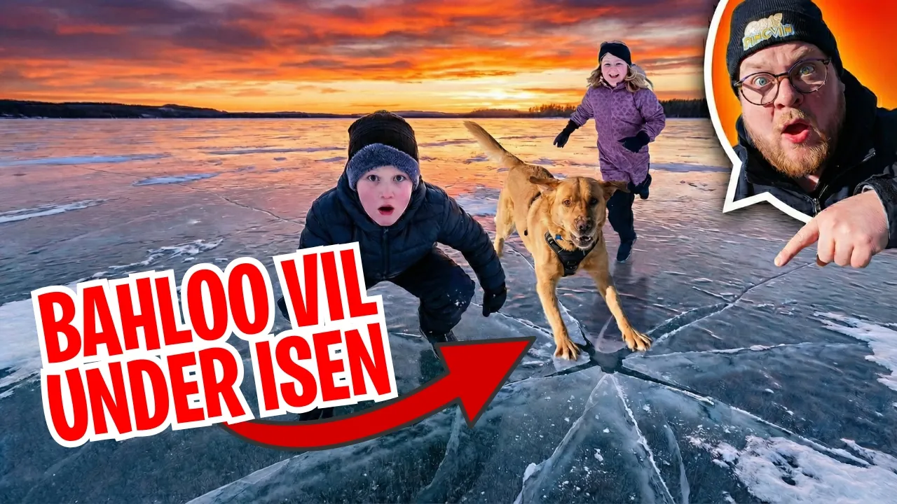 PÅ TYND IS! Tør vi det her? Kan isen holde?