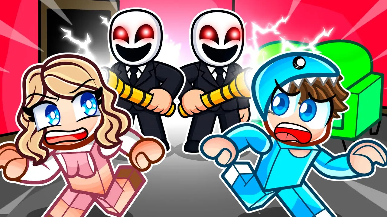 Vi Flygter Fra Onde Røvere med Frosty I Roblox