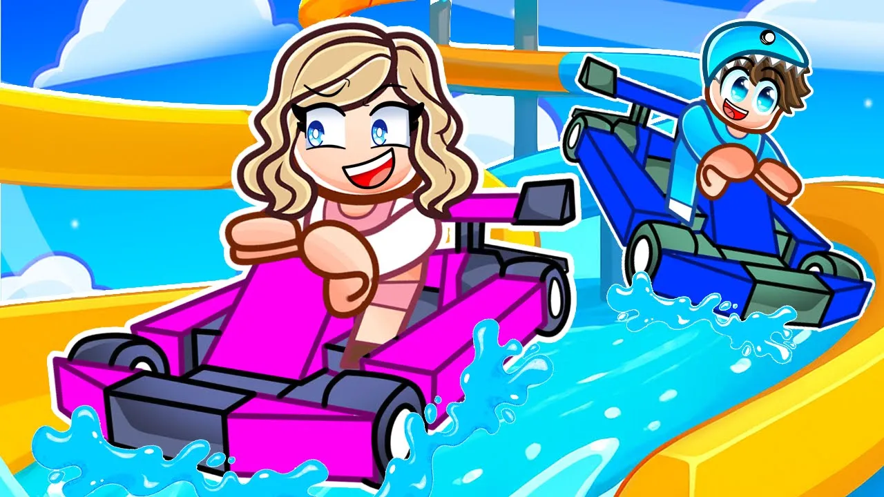 Vi Kører Biler Ned Af En RUTSJEBANE I Cart Slide Chaos!