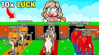 EJEREN Spawner 3 Spor Med Brainrots Og 10x LUCK I Steal A Brainrot!