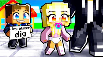 Baby Judex Bliver FORELSKET i Baby Nat i Minecraft!