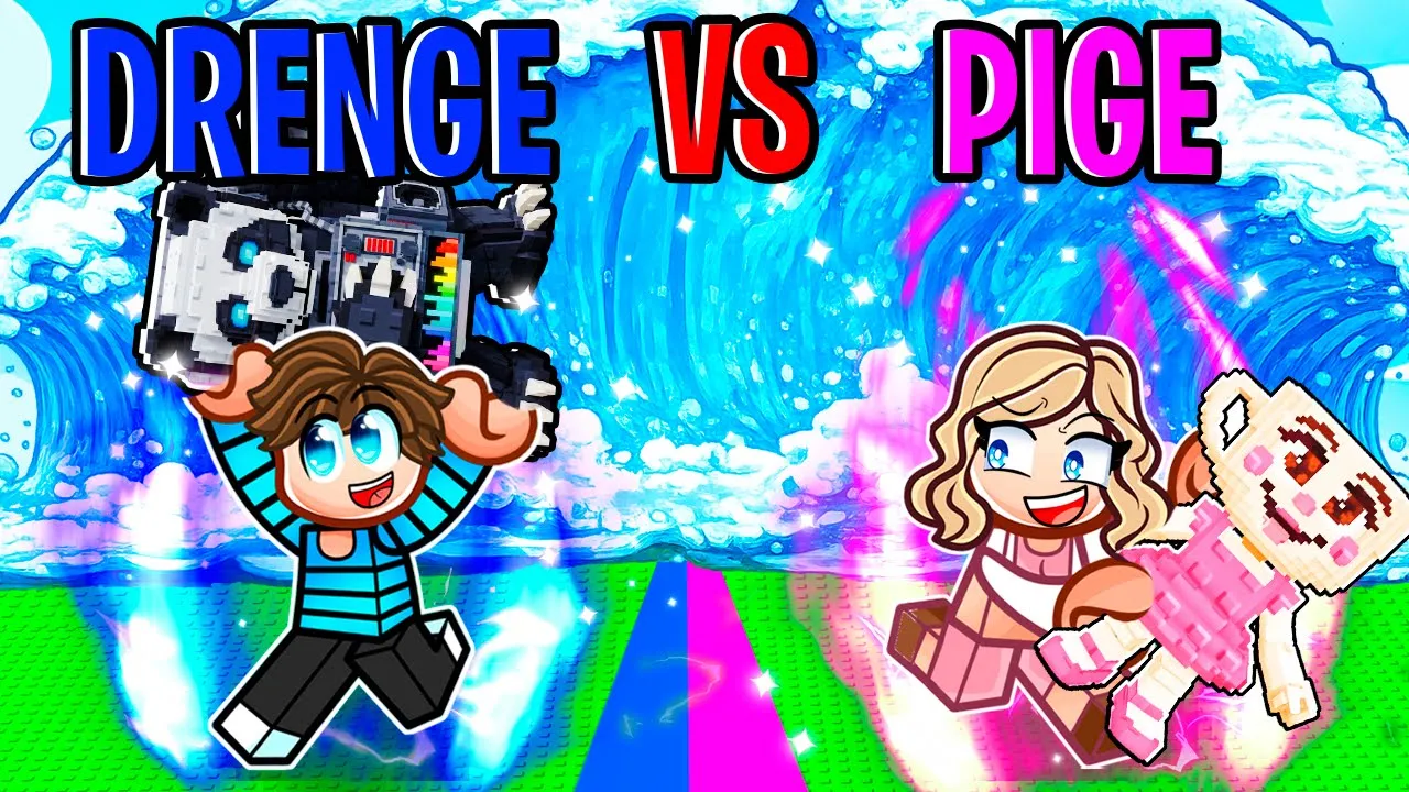 Pige VS Drenge BASE I Escape The Tsunami!