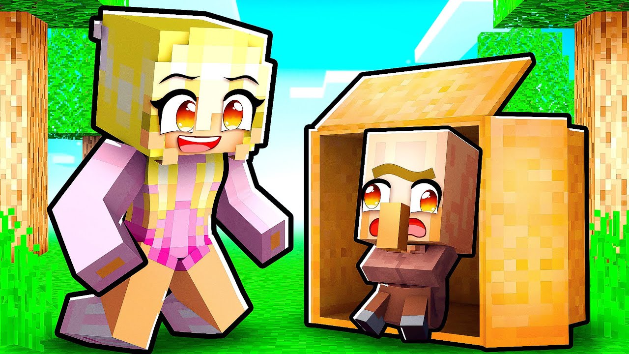 Jeg Adopterer En DUM Villager I Minecraft!