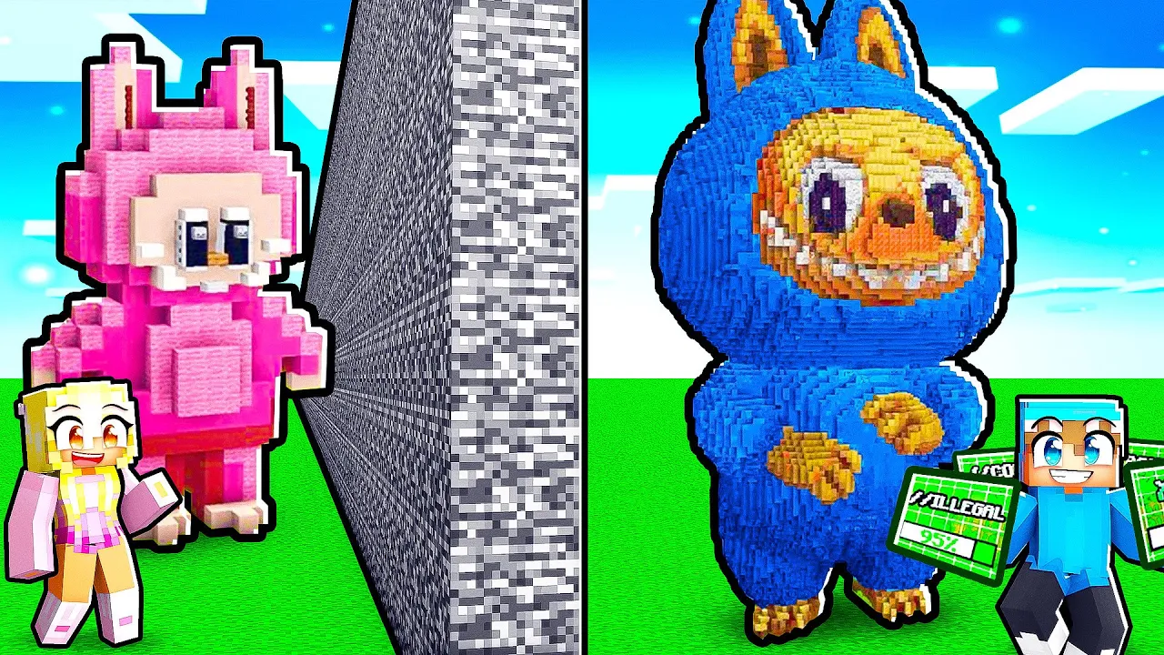 Hvem Kan Bygge Den BEDSTE LABUBU i Minecraft?