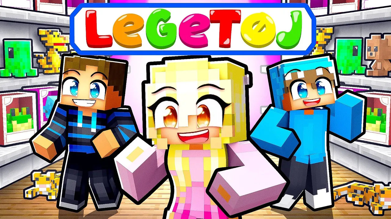 24 TIMER I LEGETØJS BUTIK I MINECRAFT!