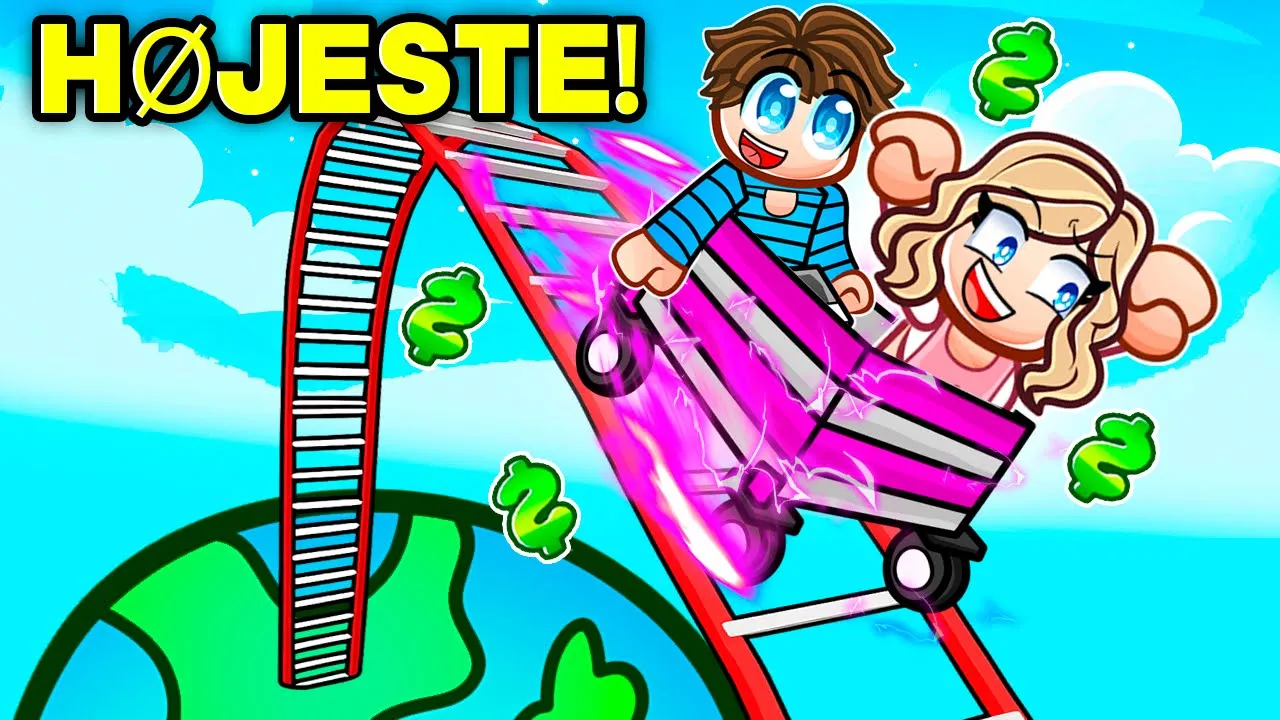 Vi Bruger $9.492.942 På At Bygge Den HØJESTE RUTSJEBANE i Roblox!