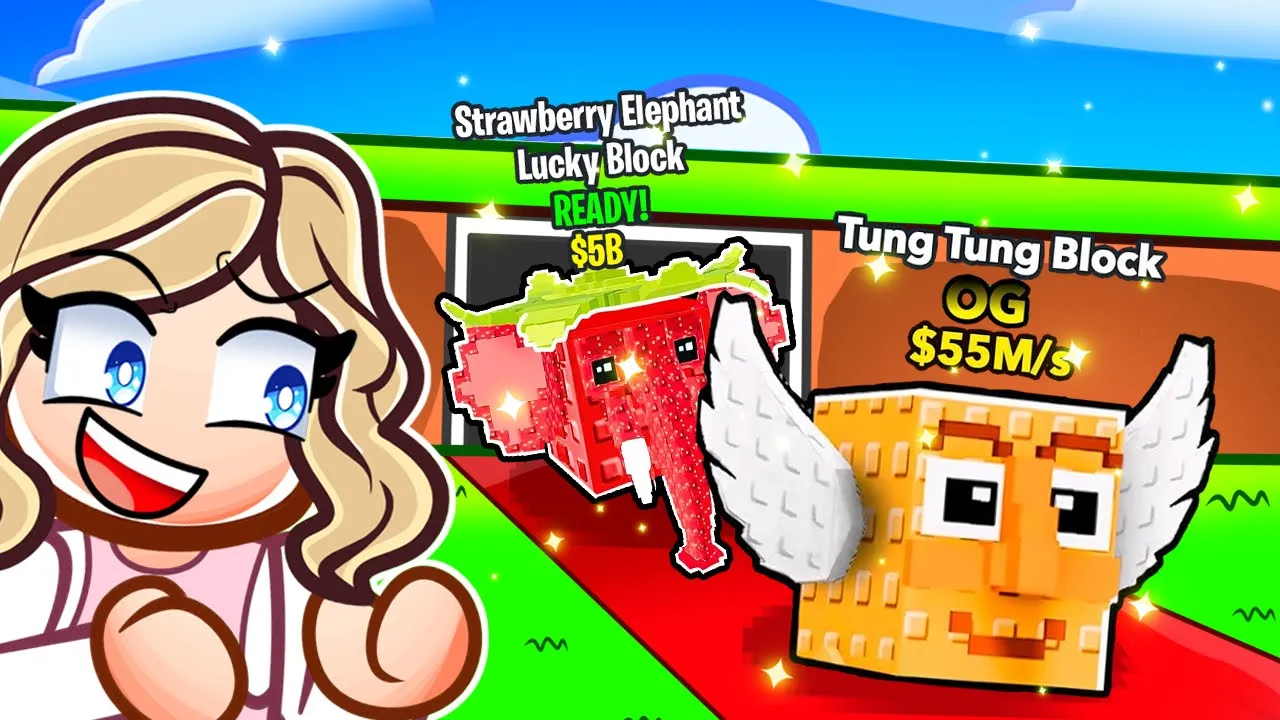 Jeg Er MEGA HELDIG Med OG Luckyblocks I Steal A Brainrot!