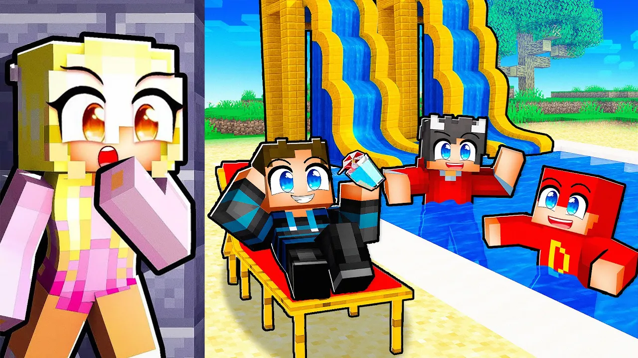 Jeg Sniger Mig Ind i et DRENGE VANDLAND i Minecraft!