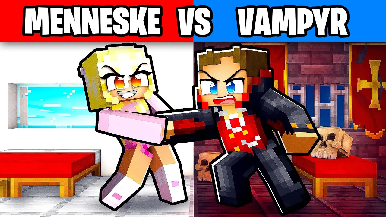 Et Liv som MENNESKE vs VAMPYR i Minecraft!
