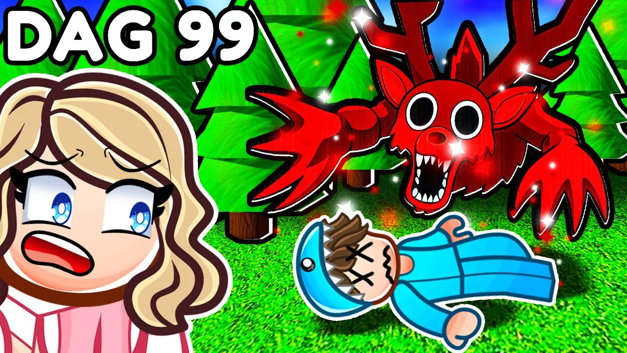 Kan Jeg Overleve 99 Nætter I Skoven I Roblox?