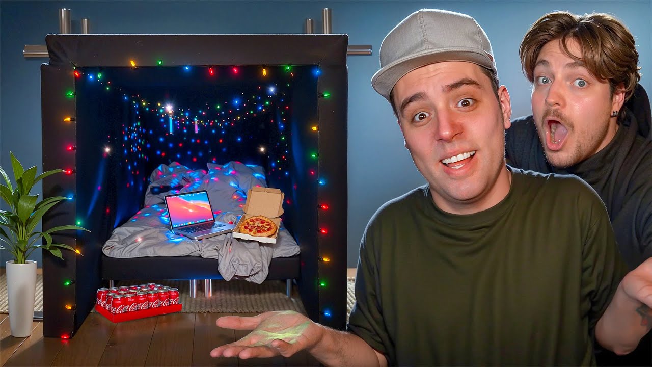 Bygger en kæmpe hule i stuen