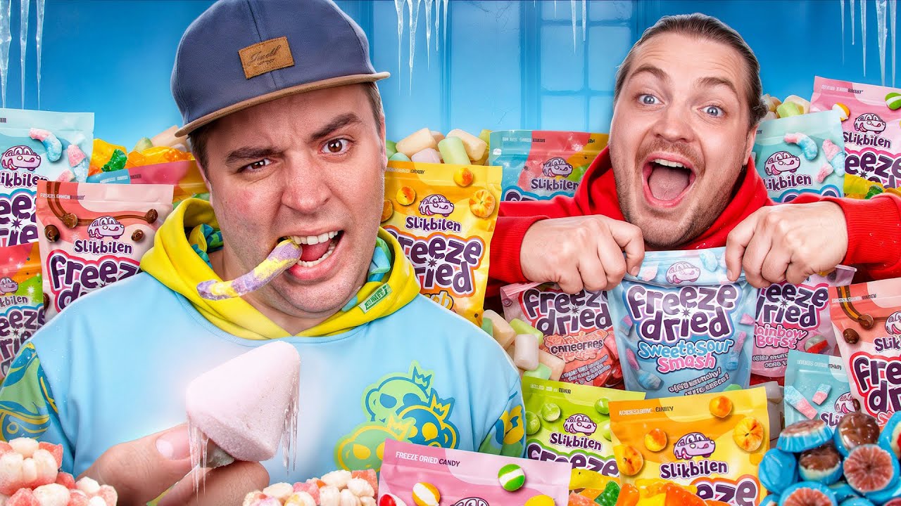 Smager ALT frysetørret slik i Danmark