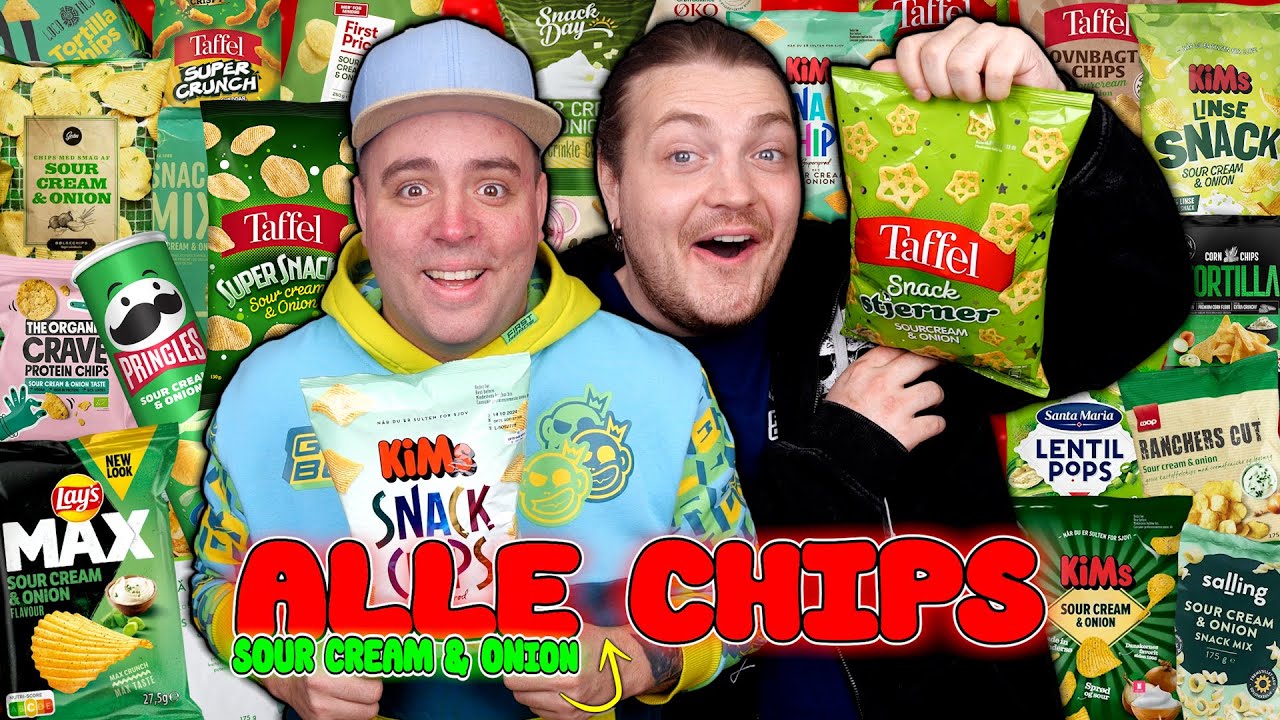 Smager ALLE Sour Cream & Onion Chips i Danmark