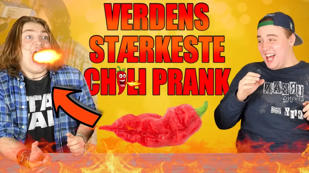 VERDENS STÆRKESTE CHILI PRANK! #2 | 20K Subs Special