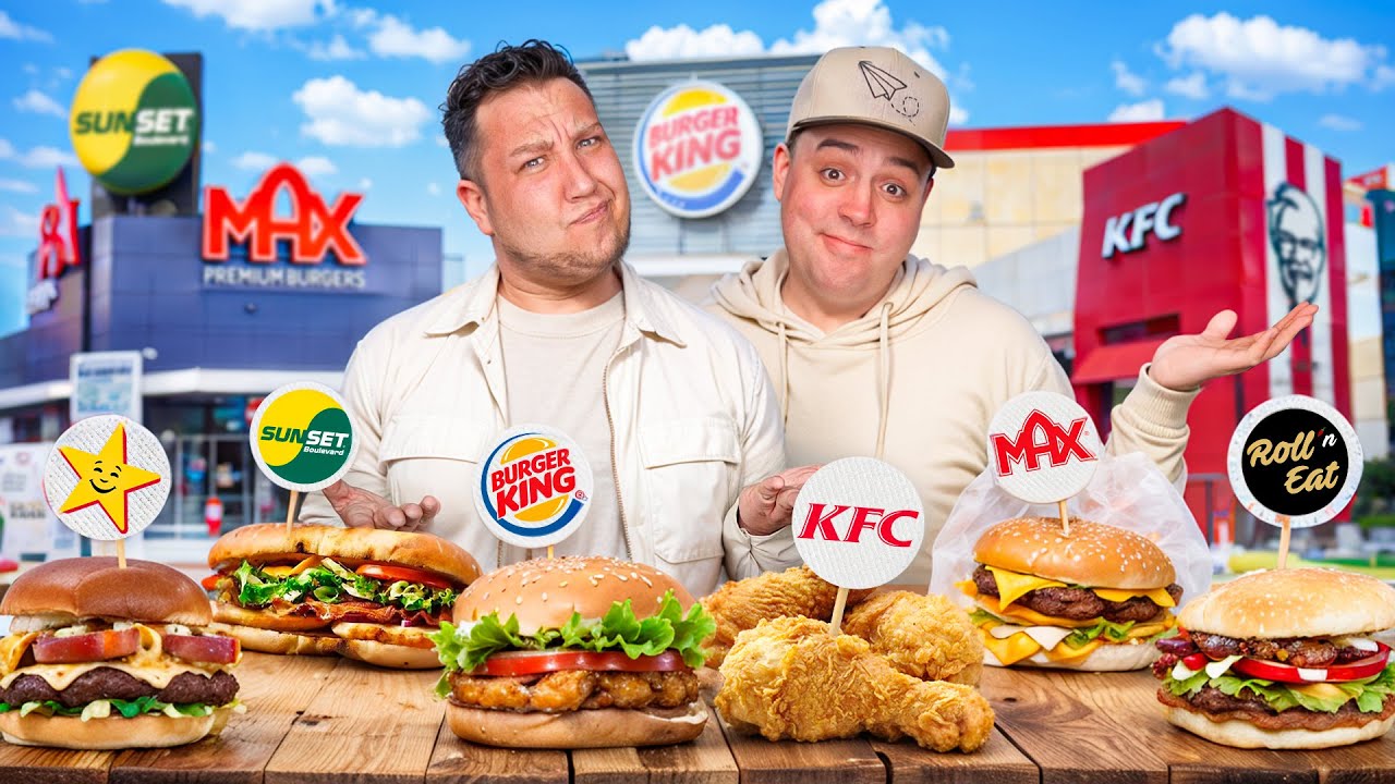 Rater ALLE Fastfoodkæder i Danmark