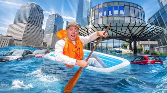 Der var oversvømmelse, så jeg tog ud og sejlede