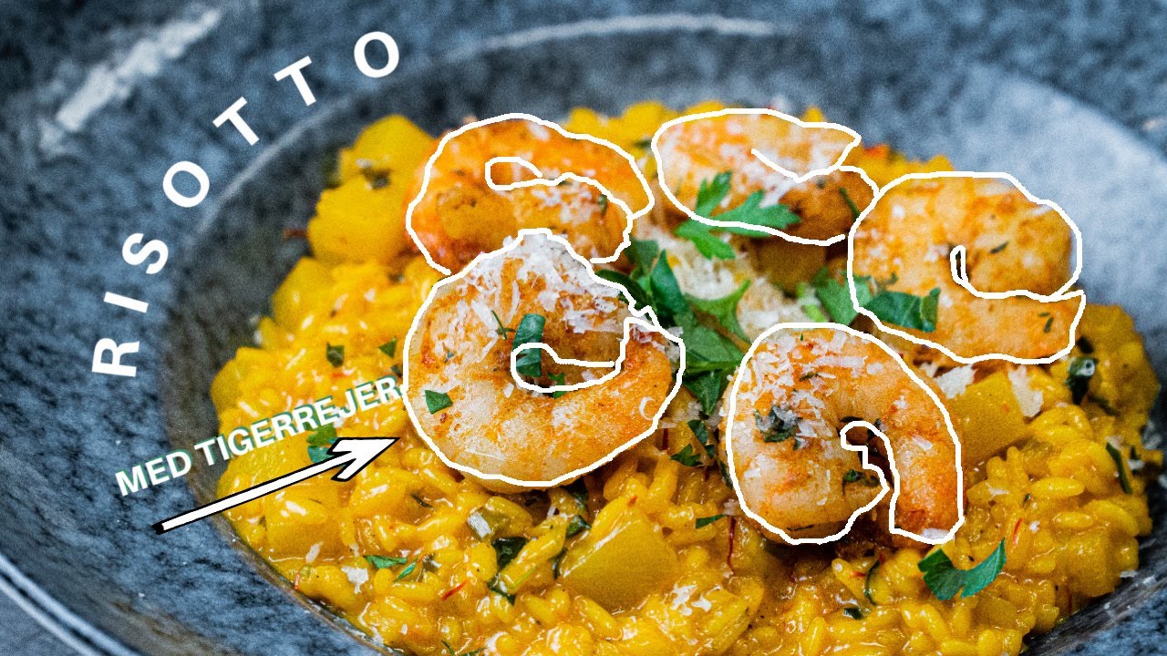 Feed Bistro's TIGERREJE RISOTTO med saffron og parmesan | Jacob Jørgsholm