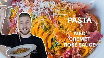 Pasta på 15 min | Spaghetti med cremet rosé sauce, parmaskinke og gedeost | Jacob Jørgsholm