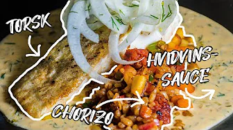 Torsk, chorizo & hvidvinssauce | Bedste fiskeret du har set! | Jacob Jørgsholm