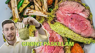 Grønt påskelam | Urtepaneret lammekrone | Jacob Jørgsholm