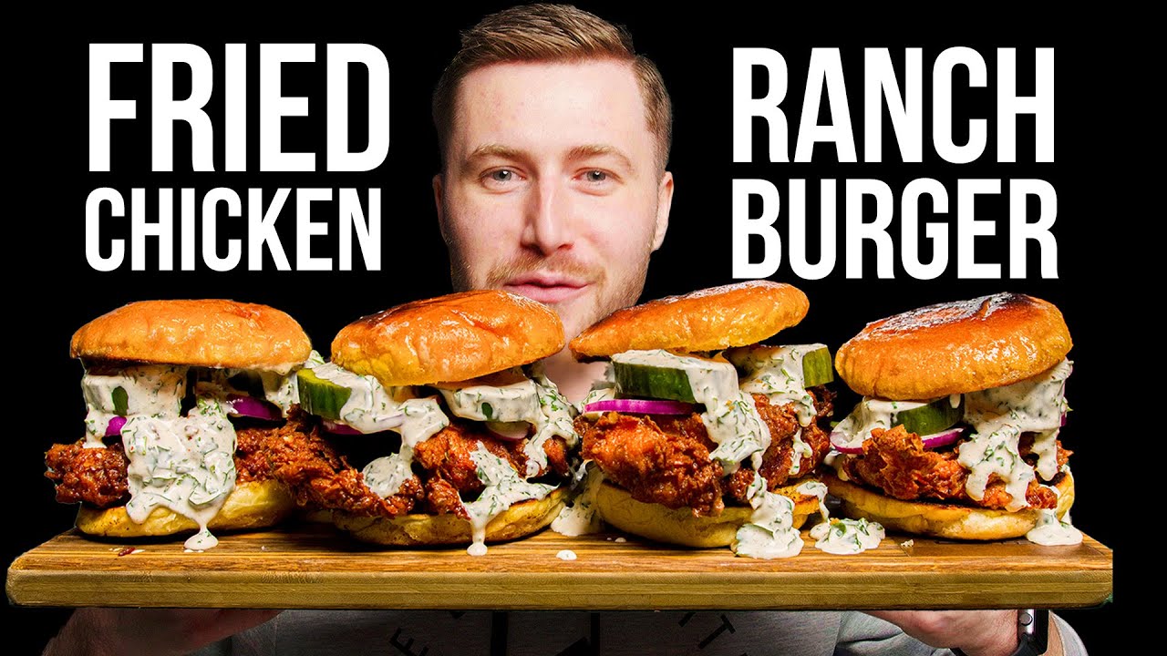 FRIED CHICKEN RANCH BURGER