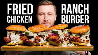 FRIED CHICKEN RANCH BURGER