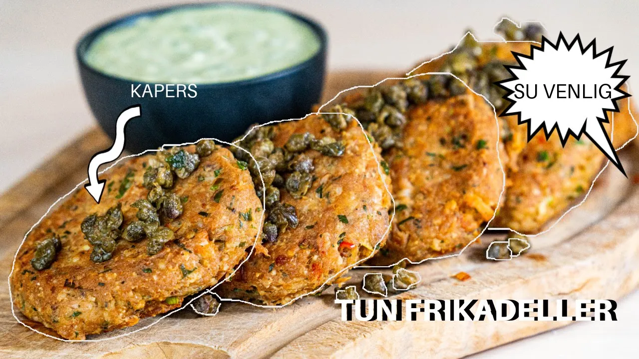 Tunfrikadeller & creme fraiche dressing | Mad på budget | Jacob Jørgsholm