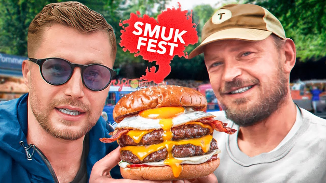 Anker og jeg tester ALT  det bedste mad på Smukfest 2025!