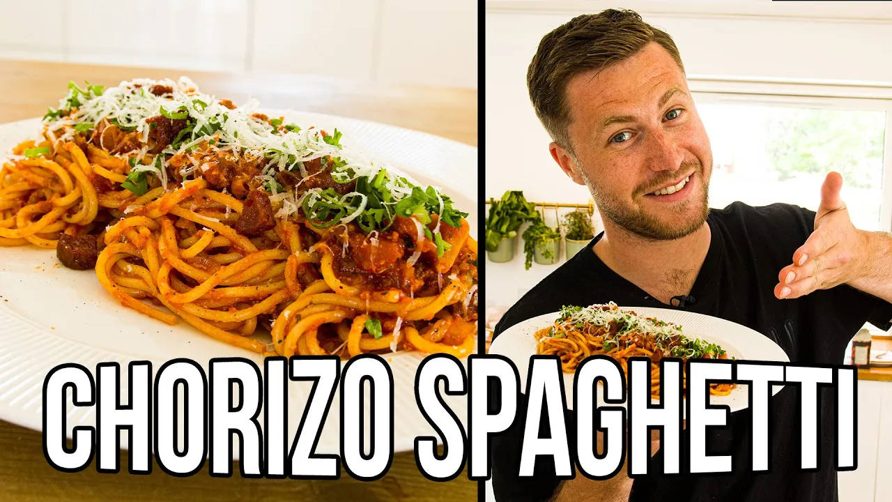 CHORIZO SPAGHETTI TIL 2 FOR 50 KR. | MAD PÅ SU BUDGET