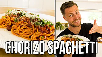 CHORIZO SPAGHETTI TIL 2 FOR 50 KR. | MAD PÅ SU BUDGET