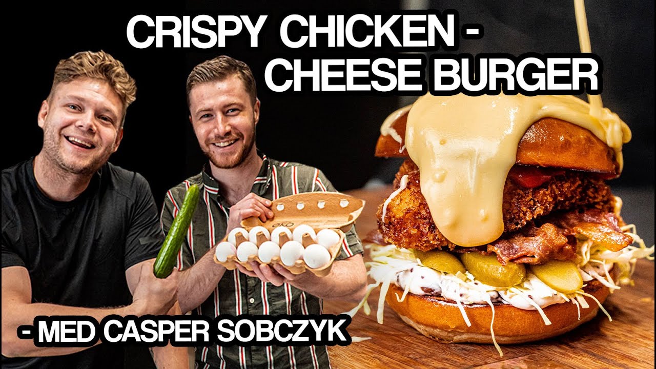 CRISPY CHICKEN CHEESE BURGER med Casper Sobczyk | Jacob & co.