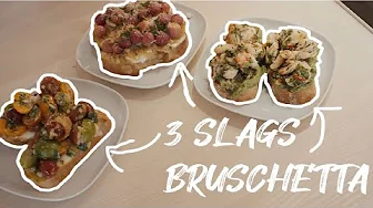 Tre bruschetta | 3 Fantastiske opskrifter, du ikke har set før! | Jacob Jørgsholm