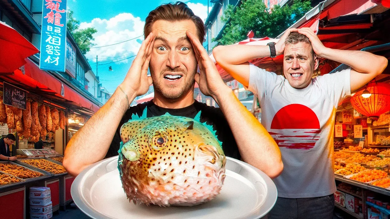 Jeg tvang Martin til at smage Japans mærkeligste mad!