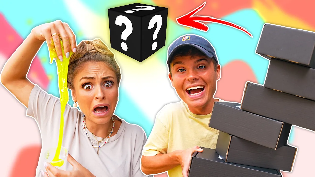 VI ÅBNER MYSTERY BOXES (Slik, Slim og mærkelige ting!)