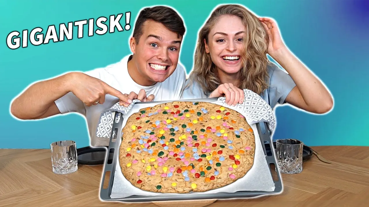 Vi laver en KÆMPE M&M's cookie (muuums)