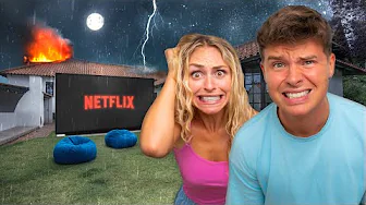 Hjemmebiograf i haven GÅR GALT!