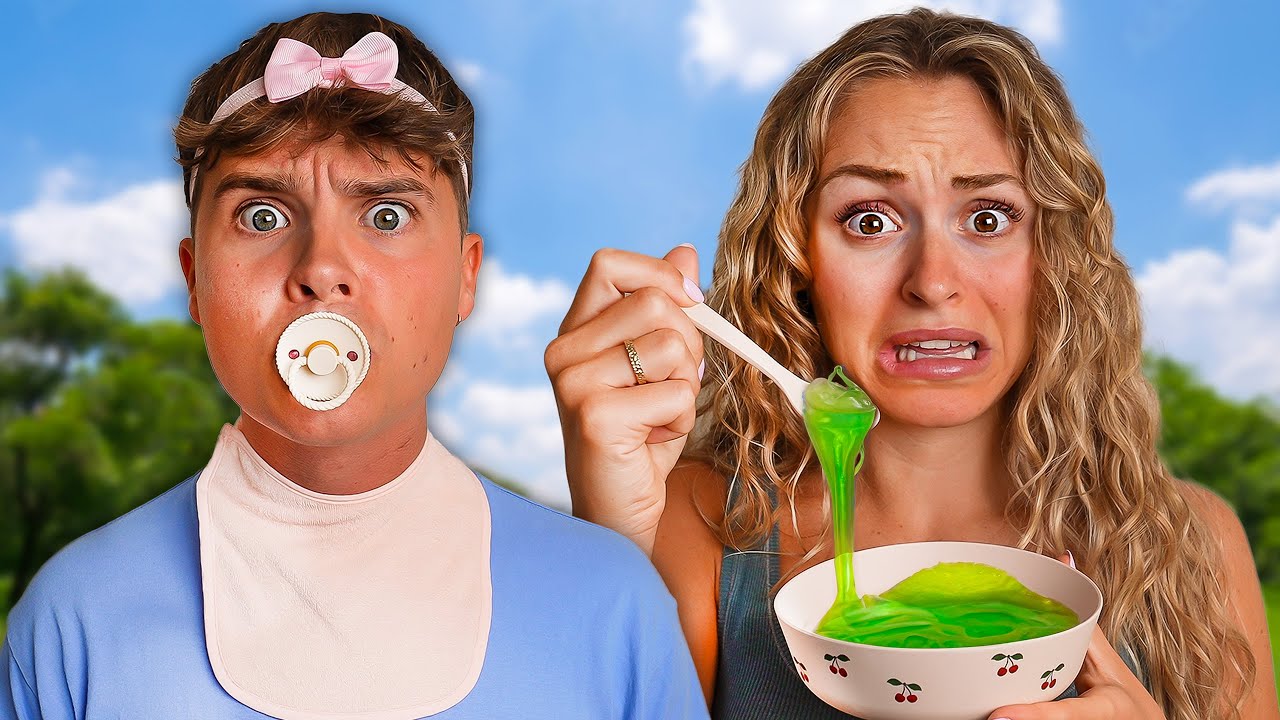 Spiser som en BABY i en hel dag!