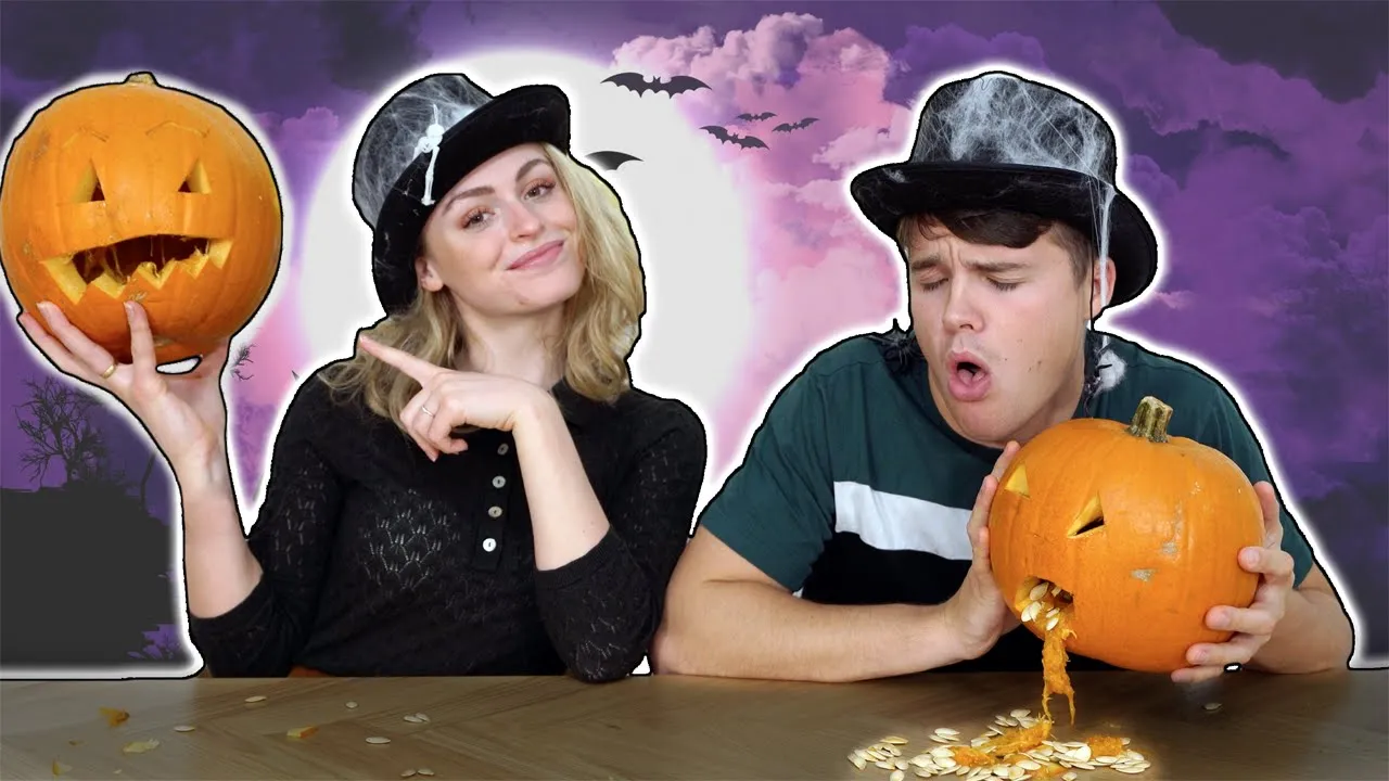 Hvem kan lave det flotteste græskar på 5 min?