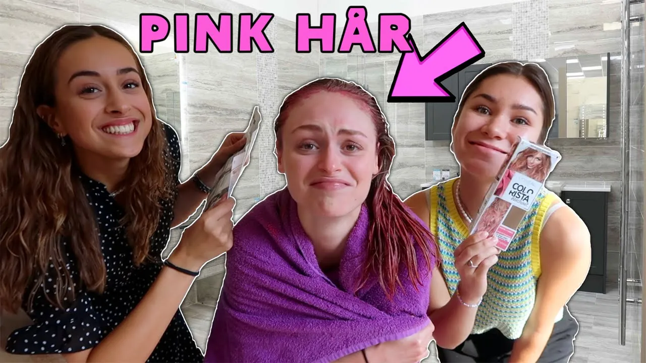 Pranker Mika - Farver mit hår pink!