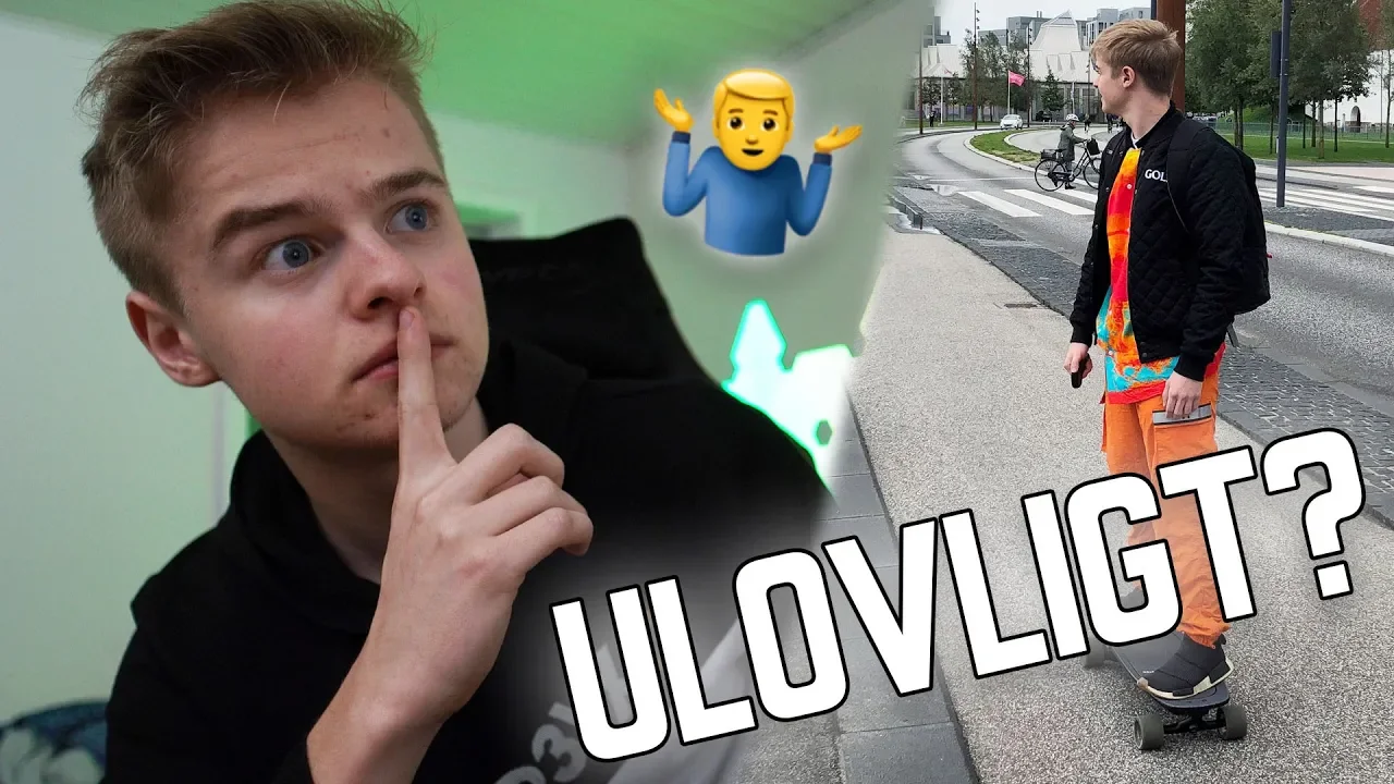 ELEKTRISK SKATEBOARD ER ULOVLIGT? (eller...)