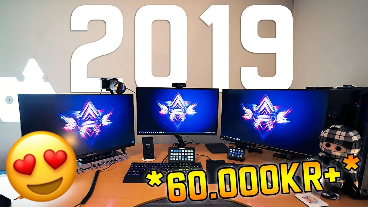 DANMARKS BEDSTE STREAMING SETUP! - SETUP 2019