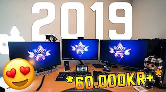 DANMARKS BEDSTE STREAMING SETUP! - SETUP 2019