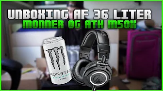 [DK] UNBOXING AF 36 LITER MONNER OG ATH M50x!?
