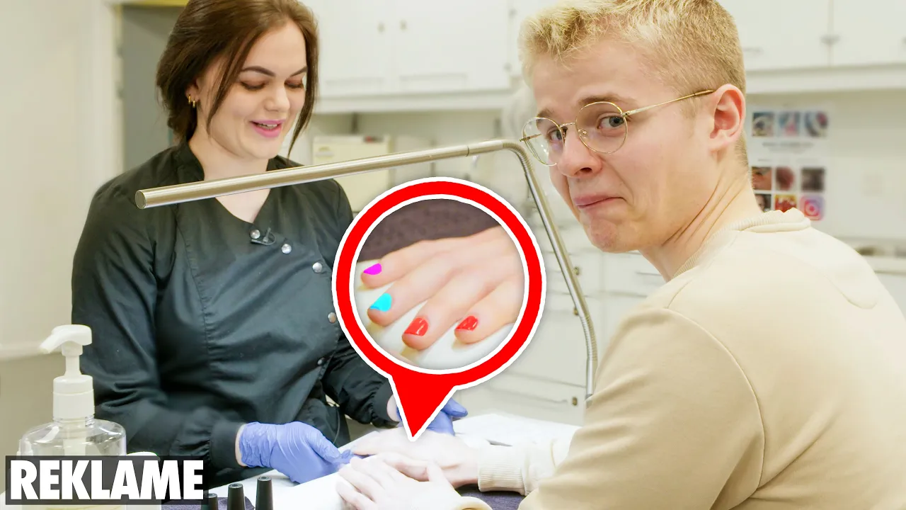 Jax får lavet negle og spraytan! - Kosmetikeruddannelsen